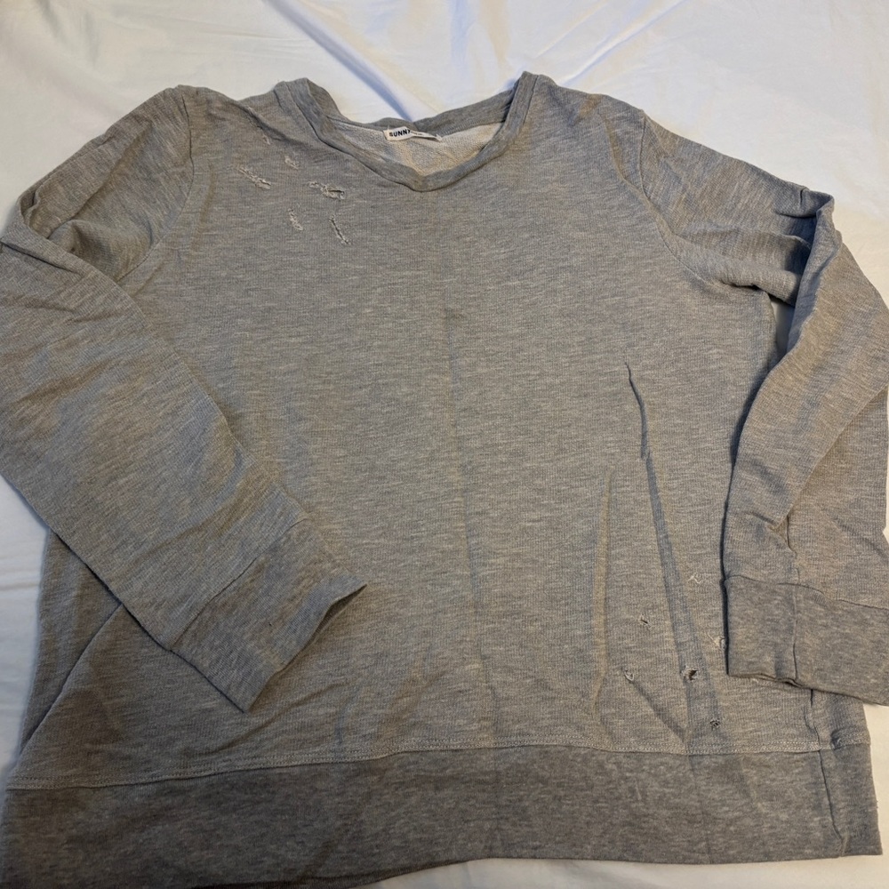 SunnySide Distressed Grey Sweatshirt